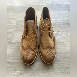 Marc Joseph Mens Vestry St Mustard Suede Ankle Boots Size 10